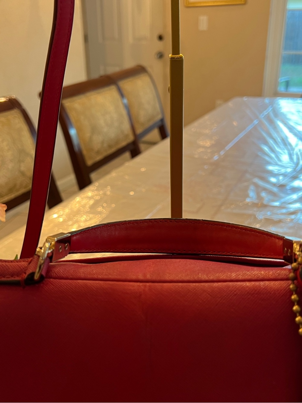 Coach Raspberry Pink Leather Turnlock Satchel Crossbody Carryall Boutique Luxury - Picture 5 of 16